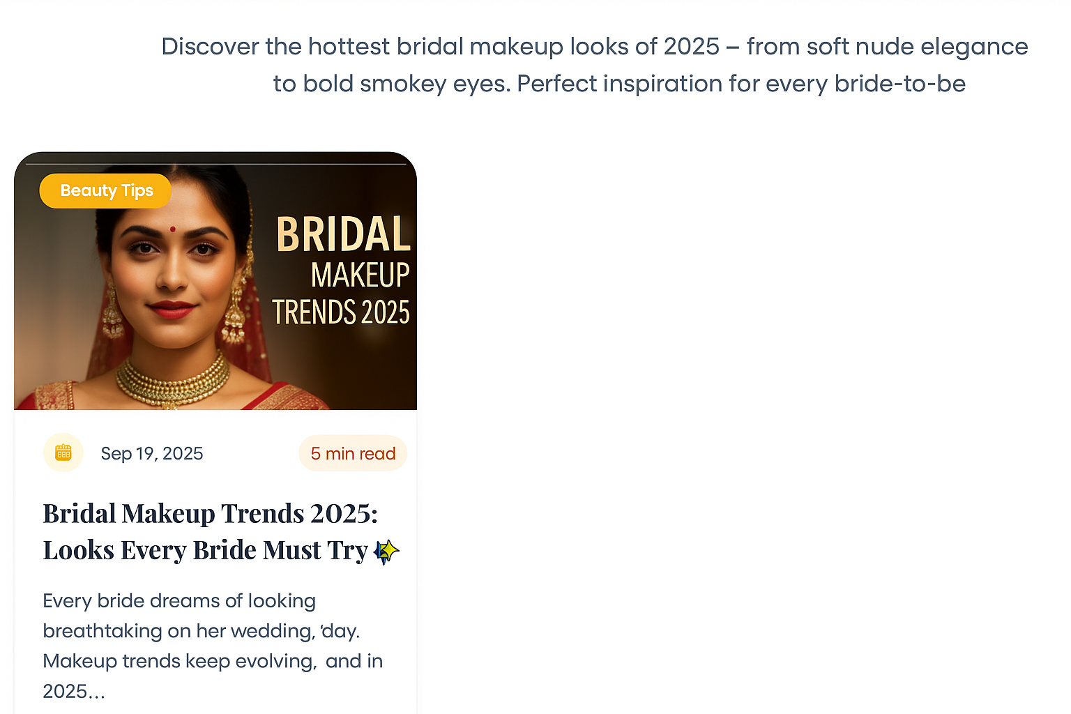 Bridal Makeup Trends 2025: Looks Every Bride Must Try ✨💍